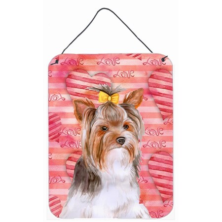 Carolines Treasures Yorkshire Terrier No.2 Love Wall or Door Hanging Prints BB9810DS1216